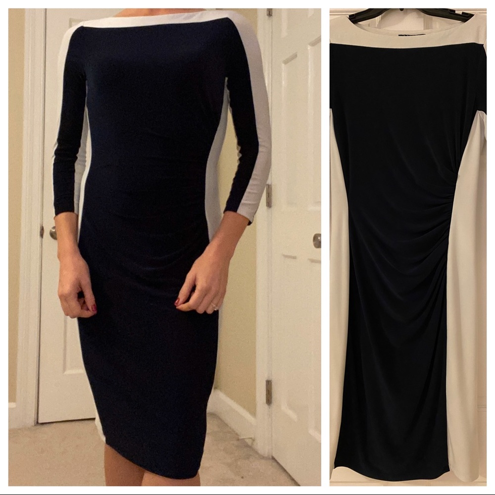 Navy and White dress